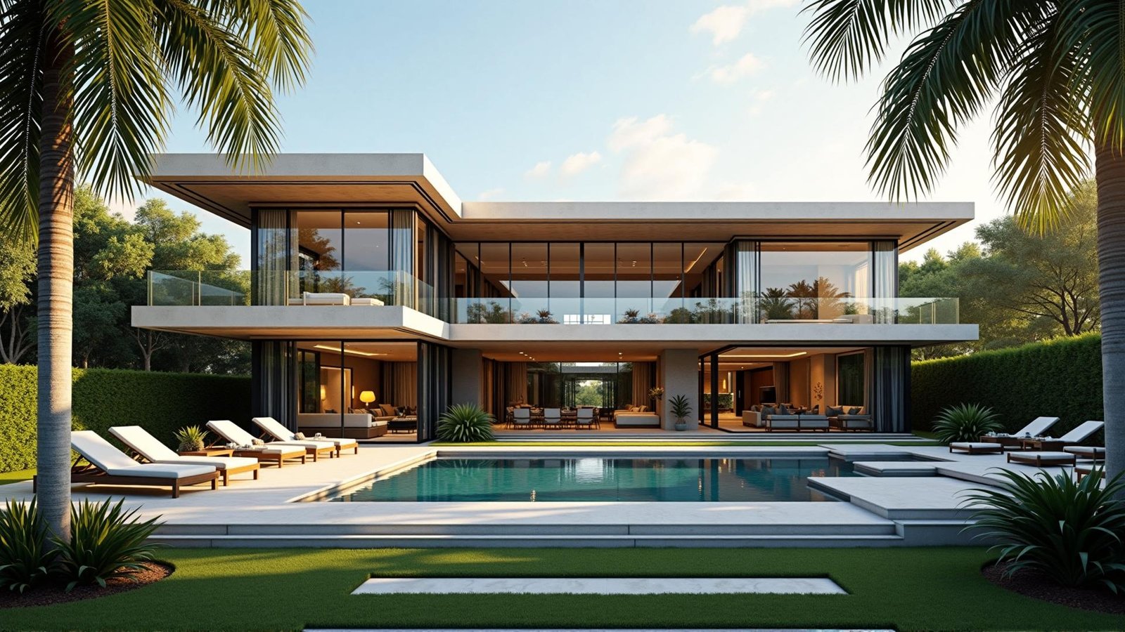 Luxury villa with a pool terrace representing equity release