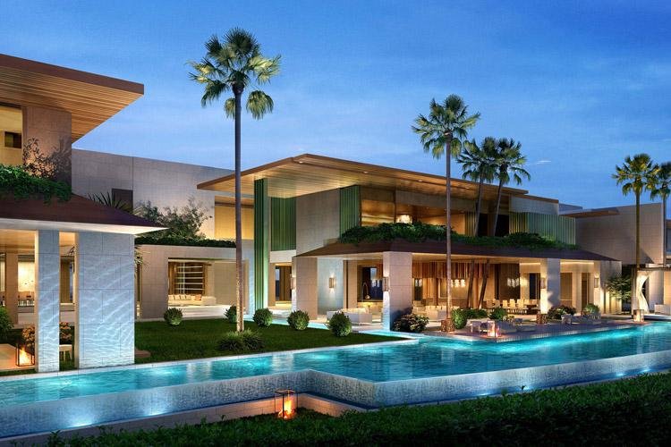 Twilight villa representing a non-resident investment property